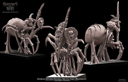 Goblin Spider Riders (Multi-Part Regiment) By Avatars of War