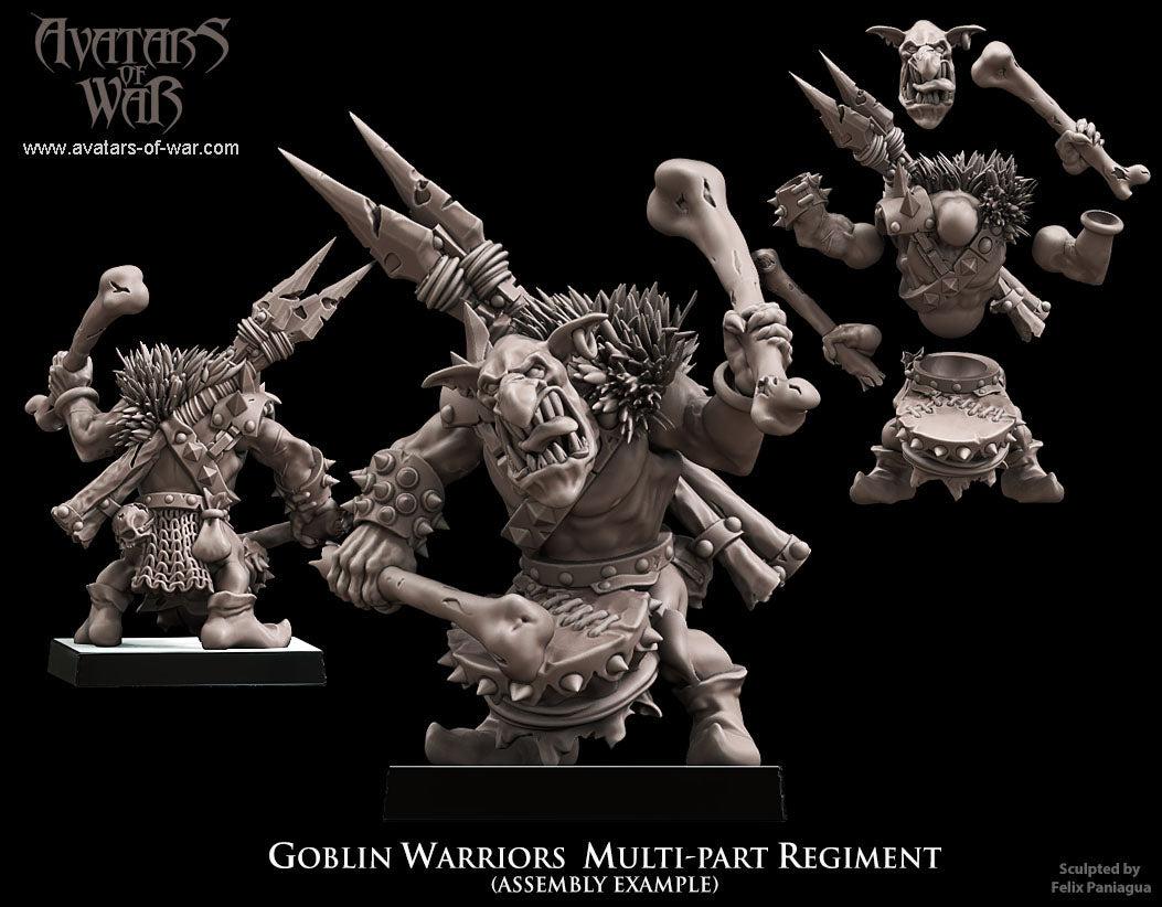 Goblin Warriors (Multi-Part Regiment) by Avatars of War