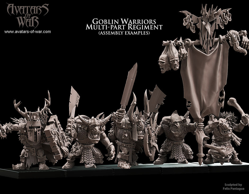 Goblin Warriors (Multi-Part Regiment) by Avatars of War