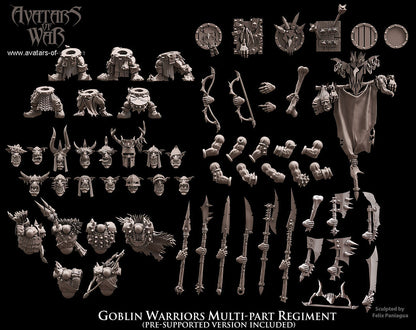 Goblin Warriors (Multi-Part Regiment) by Avatars of War