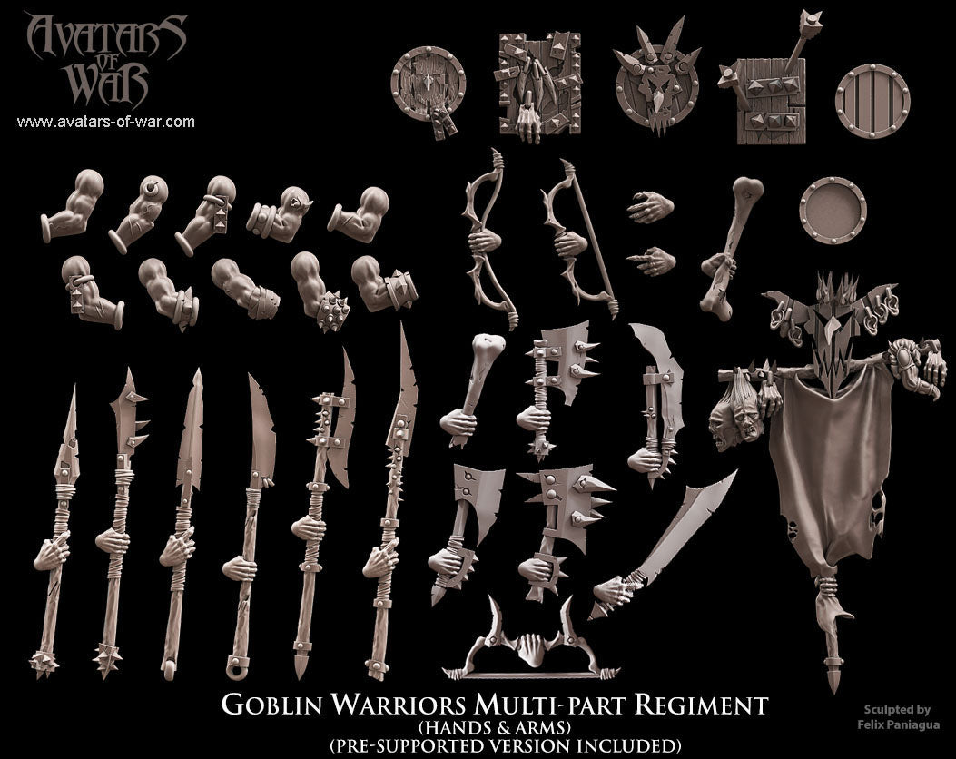 Goblin Warriors (Multi-Part Regiment) by Avatars of War