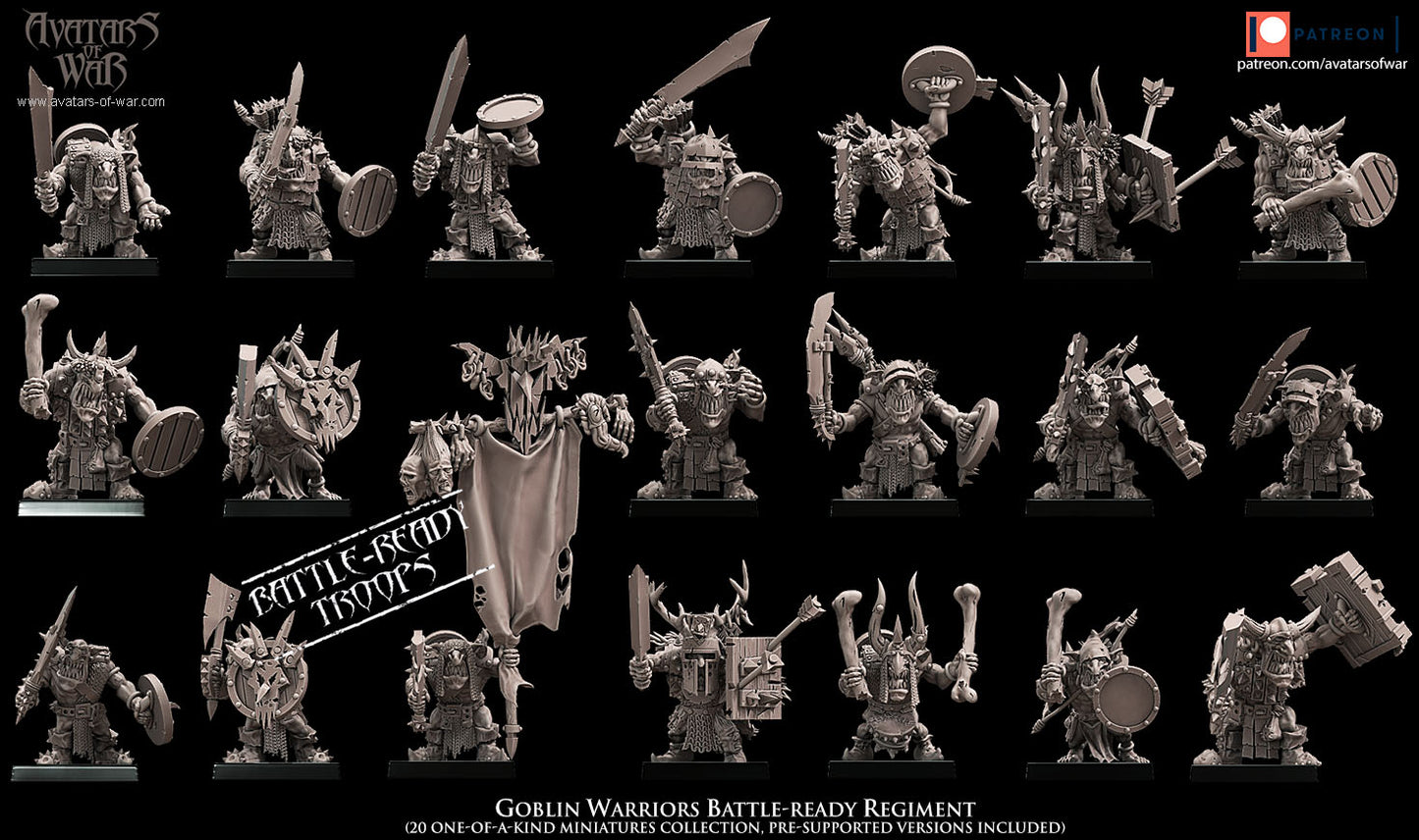 Goblin Warriors (Battle Ready Regiment) by Avatars of War