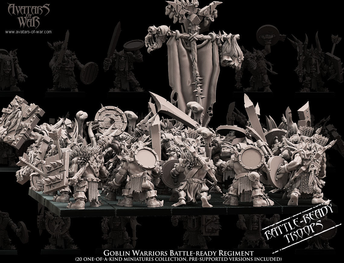 Goblin Warriors (Battle Ready Regiment) by Avatars of War