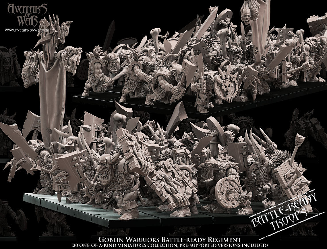 Goblin Warriors (Battle Ready Regiment) by Avatars of War