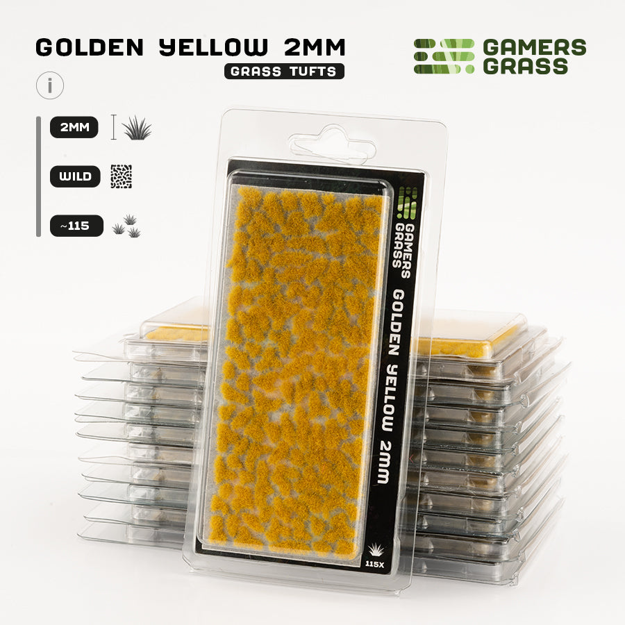 Golden Yellow 2mm - Wild Tufts By Gamers Grass