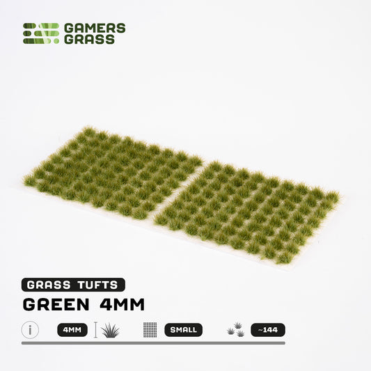 Green 4mm - Small Tufts By Gamers Grass
