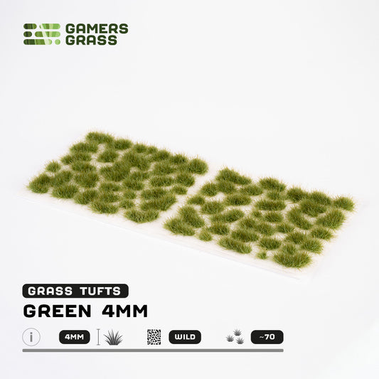 Green 4mm - Wild Tufts By Gamers Grass