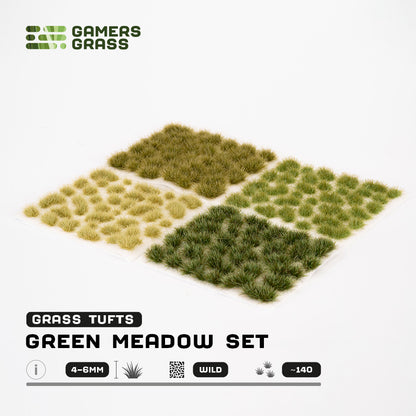 Green Meadow Set - Wild Tufts By Gamers Grass