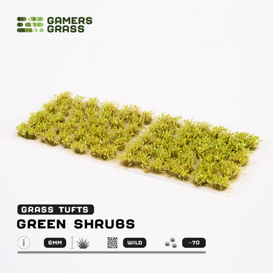 Green Shrubs 6mm - Wild Tufts By Gamers Grass