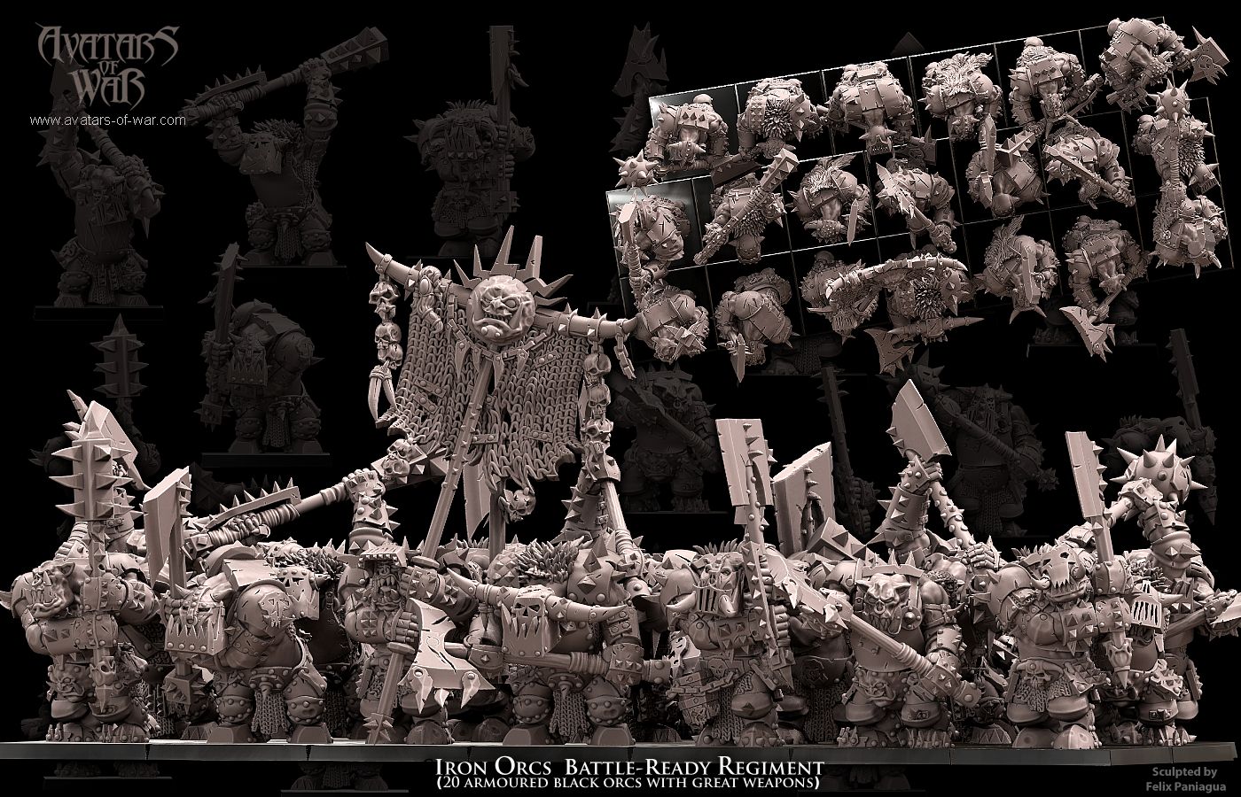 Iron Orcs (Battle-Ready Regiment) by Avatars of War