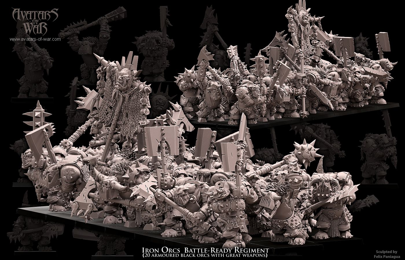 Iron Orcs (Battle-Ready Regiment) by Avatars of War