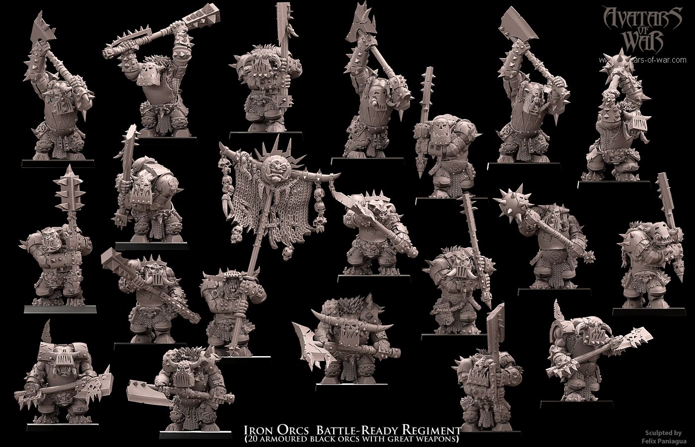 Iron Orcs (Battle-Ready Regiment) by Avatars of War