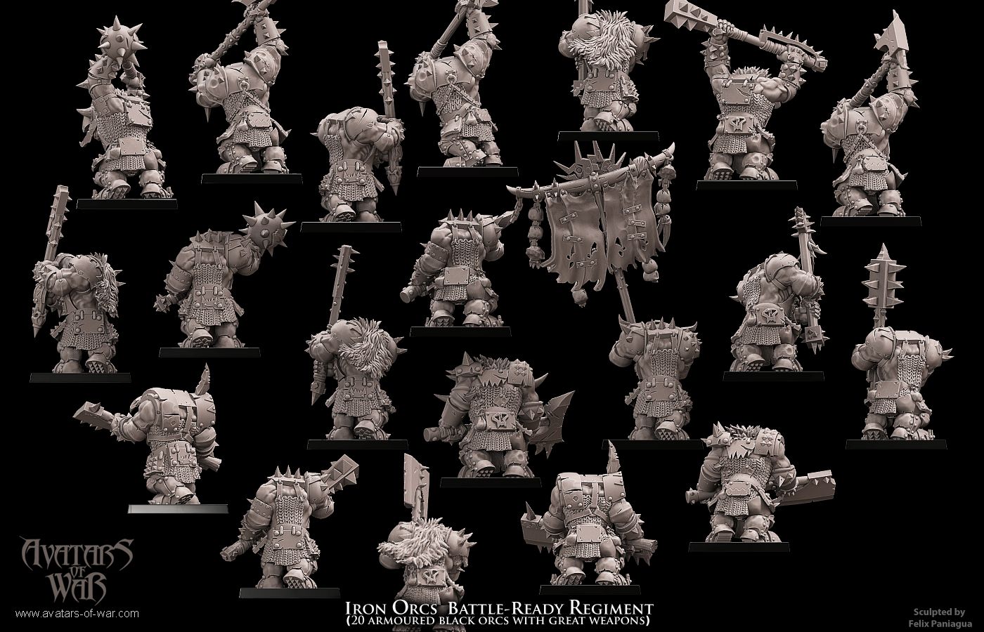 Iron Orcs (Battle-Ready Regiment) by Avatars of War