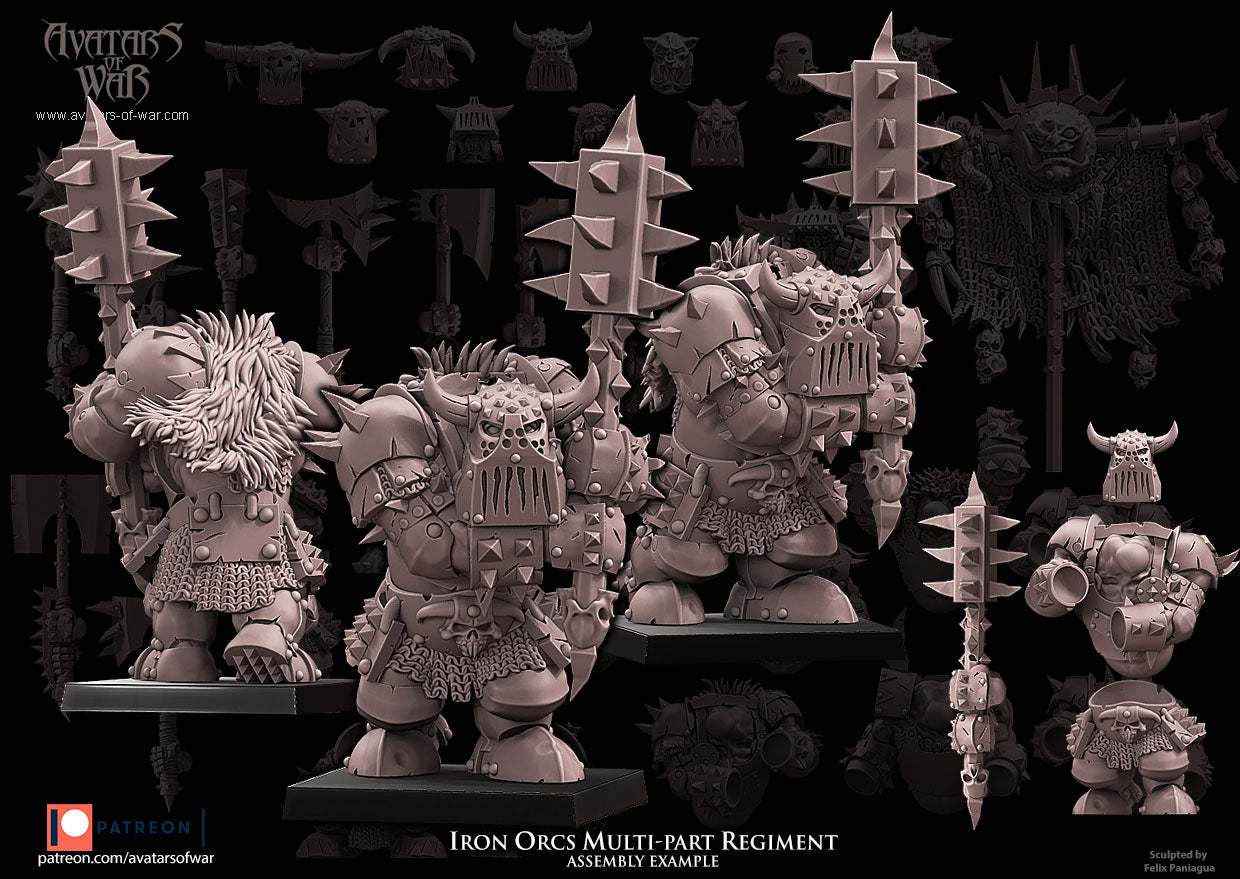 Iron Orcs (Multi-Part Regiment) by Avatars of War