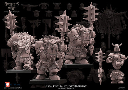 Iron Orcs (Multi-Part Regiment) by Avatars of War