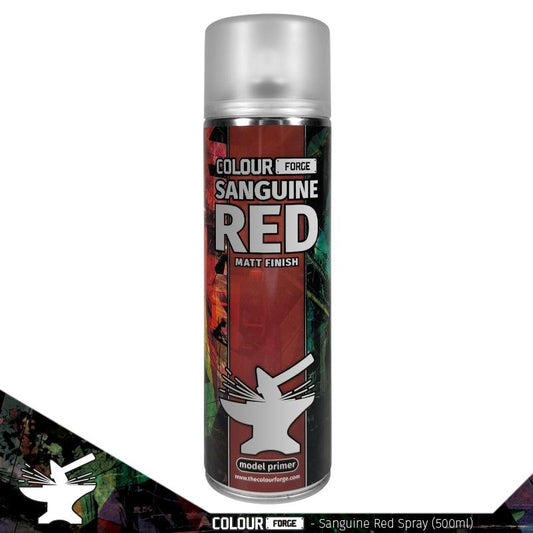 Colour Forge Aerosol Spray Primer - Sanguine Red 500ml