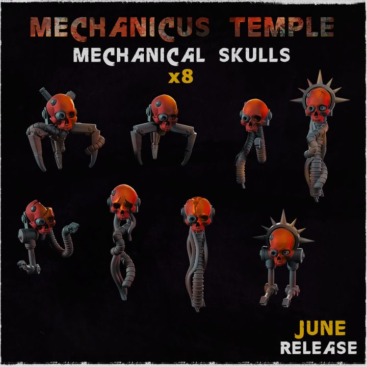 Mechanicus Temple Mechanical Skulls