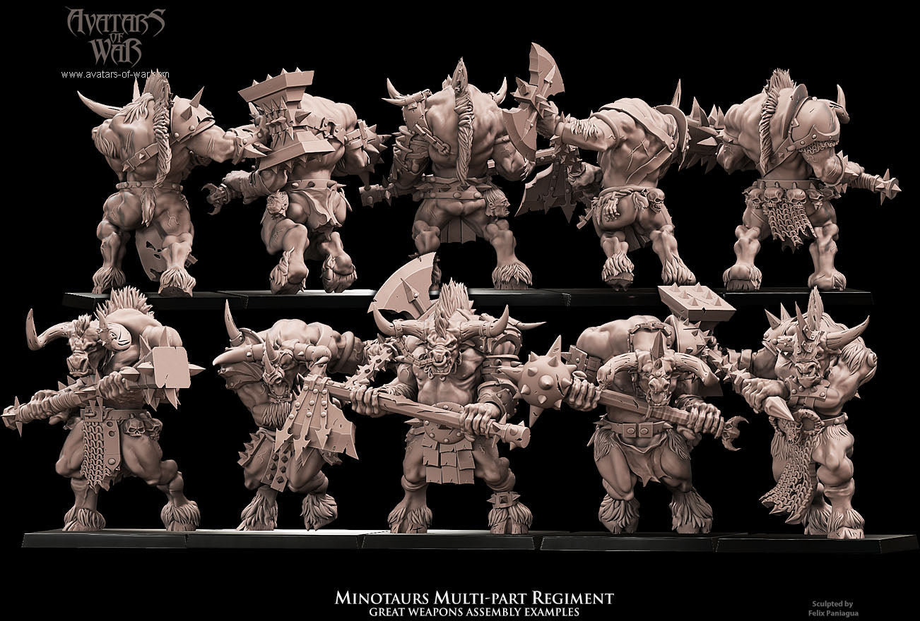 Minotaurs (Multi-Part Regiment) by Avatars of War