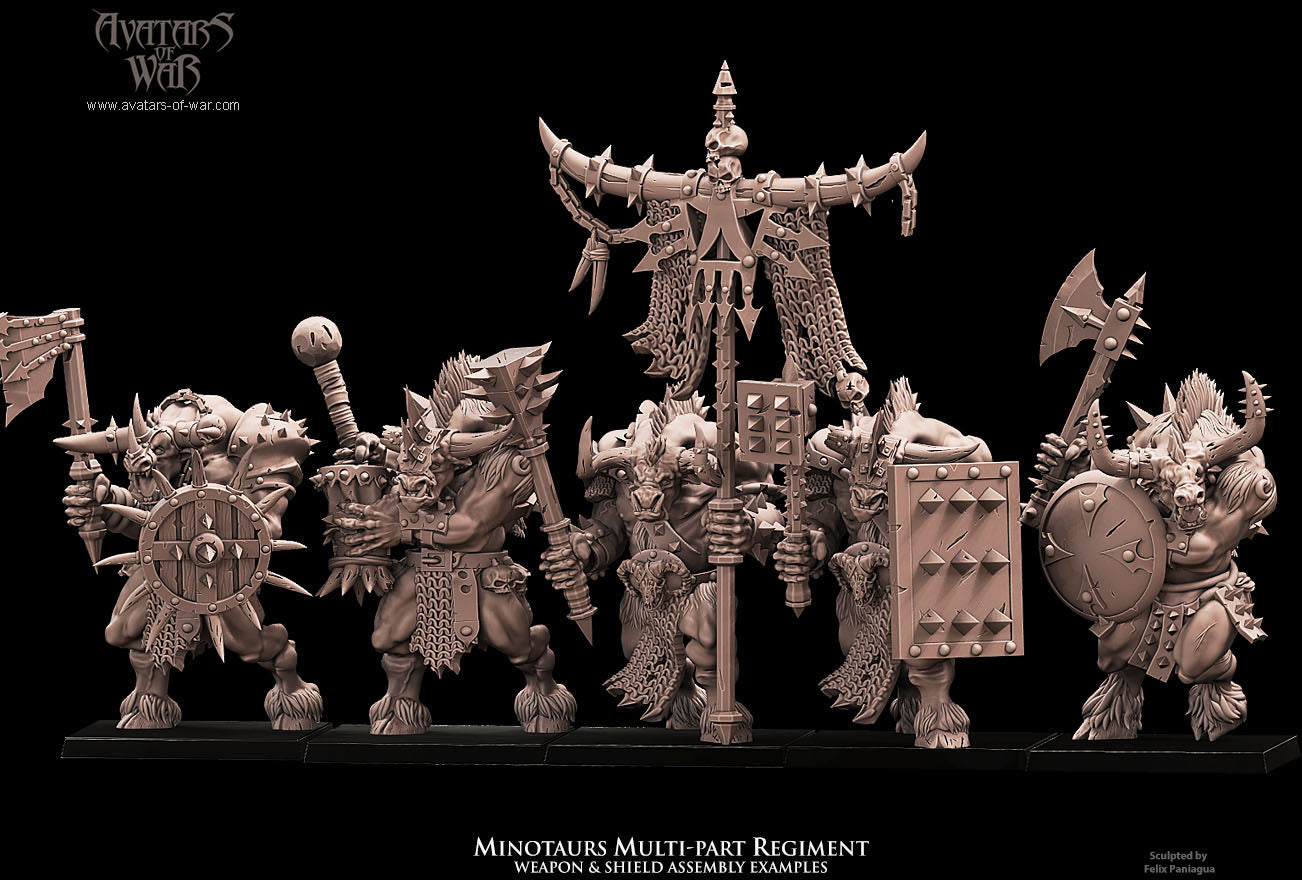 Minotaurs (Multi-Part Regiment) by Avatars of War