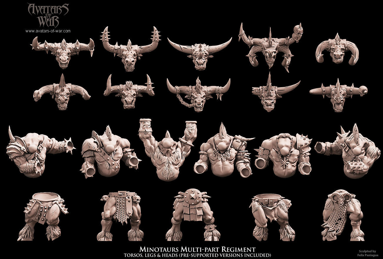 Minotaurs (Multi-Part Regiment) by Avatars of War