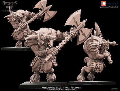 Minotaurs (Multi-Part Regiment) by Avatars of War