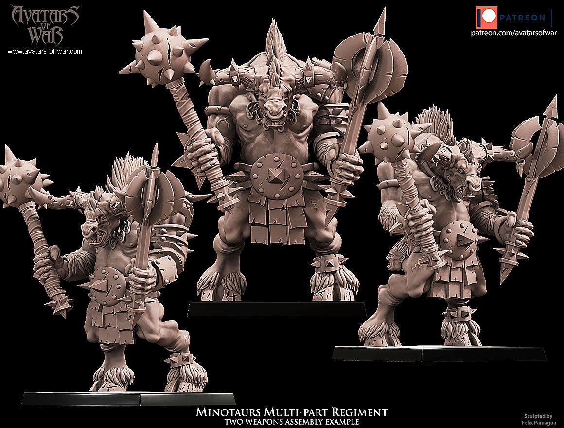 Minotaurs (Multi-Part Regiment) by Avatars of War