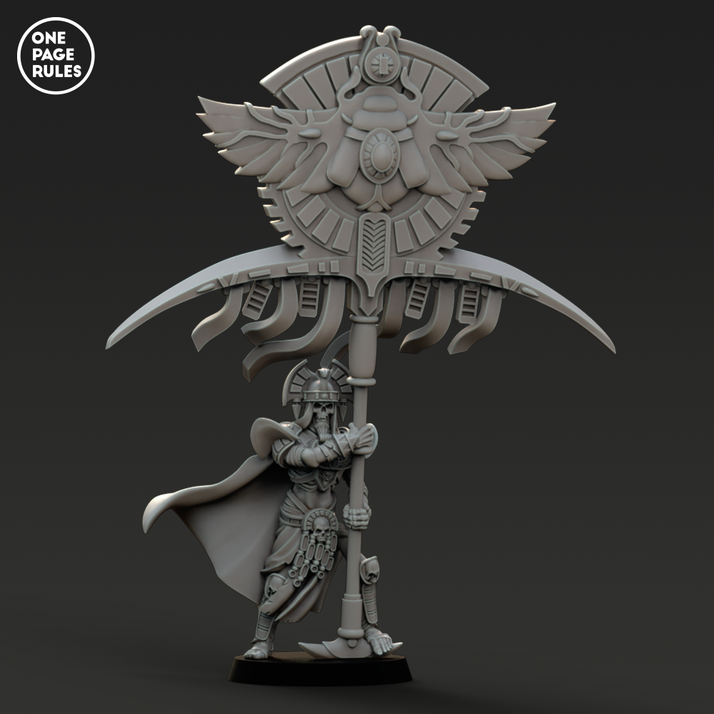 Skeleton Leader (Army Standard Bearer) - Mummified Undead (1 Model)