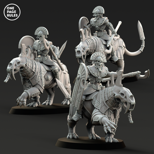 Beast Riders (Lance) - Mummified Undead (3 Models)