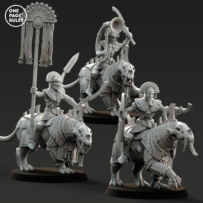 Beast Riders Command - Mummified Undead (3 Models)