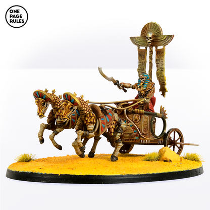 Royal Champion on Royal Chariot (Monarch) [King] - Mummified Undead (1 Model)