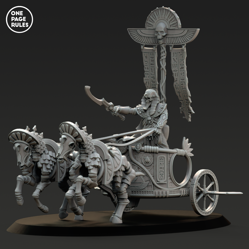 Royal Champion on Royal Chariot (Monarch) [King] - Mummified Undead (1 Model)