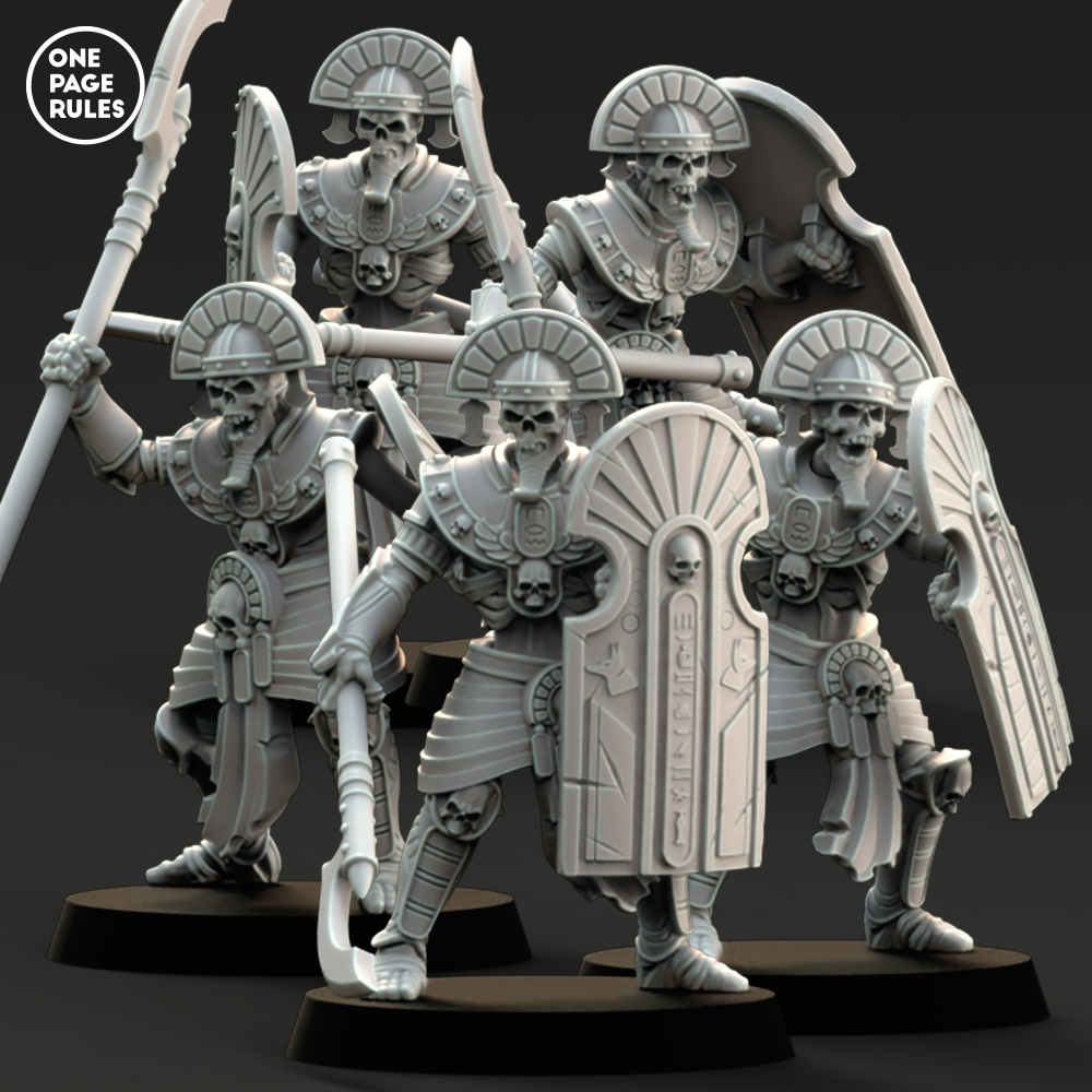 Royal Guard (Halberd) - Mummified Undead (5 Models)