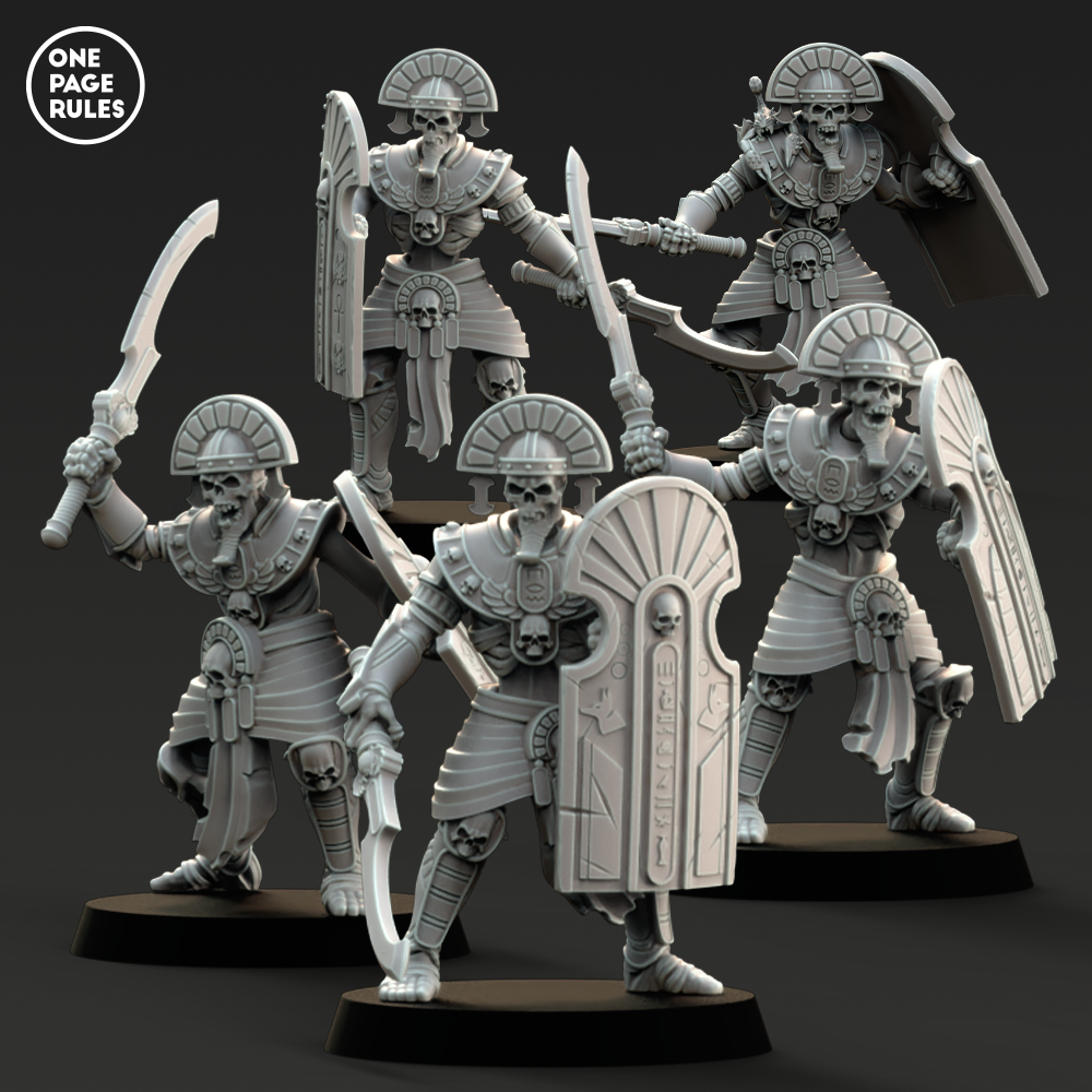 Royal Guard (Hand Weapon) - Mummified Undead (5 Models)