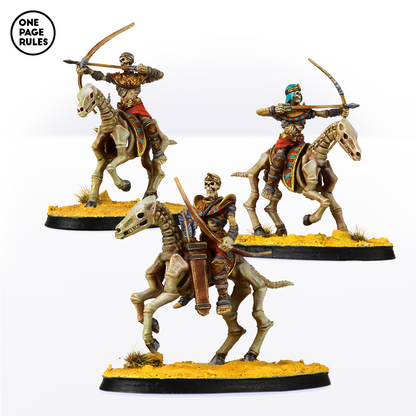 Skeleton Horsemen (Bow) - Mummified Undead (3 Models)