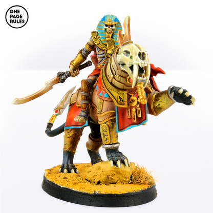 Royal Champion on Royal Beast (Monarch) [King] - Mummified Undead (1 Model)