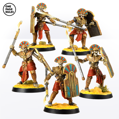 Royal Guard (Halberd) - Mummified Undead (5 Models)