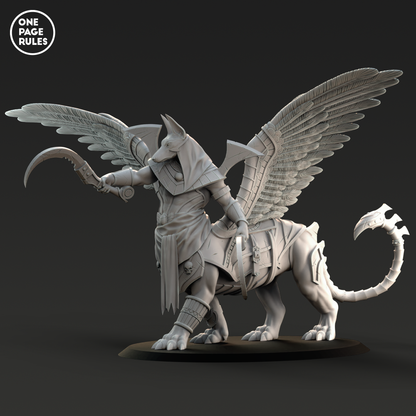 Sphinx Champion (Wings) - Mummified Undead (1 Model)