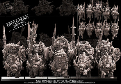 Orc Boar Riders (Battle-Ready Regiment) by Avatars of War