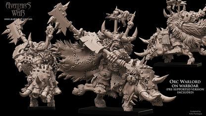 Orc Warboss on Warboar by Avatars of War