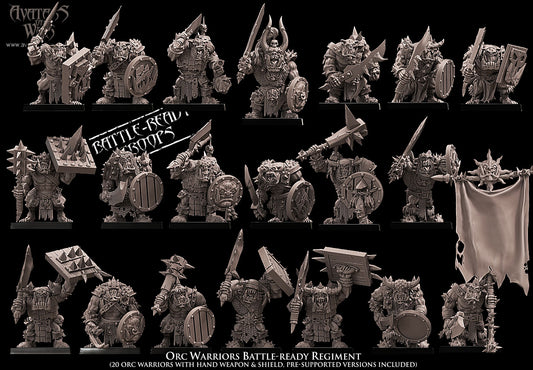 Orc Warriors (Battle-Ready Regiment) by Avatars of War