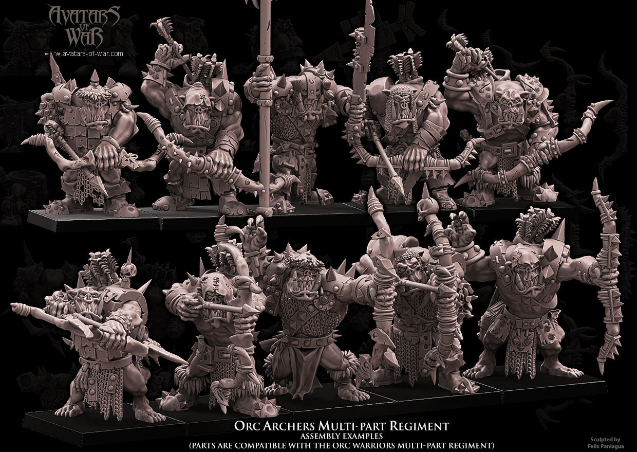 Orc Archers (Multi-Part Regiment) by Avatars of War