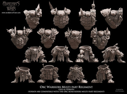 Orc Warriors (Multi-Part Regiment) by Avatars of War