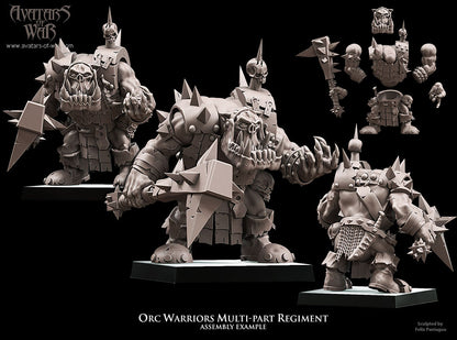 Orc Warriors (Multi-Part Regiment) by Avatars of War