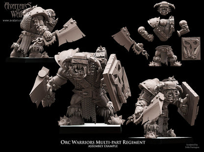 Orc Warriors (Multi-Part Regiment) by Avatars of War