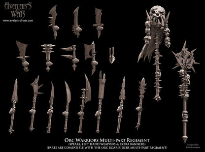 Orc Warriors (Multi-Part Regiment) by Avatars of War