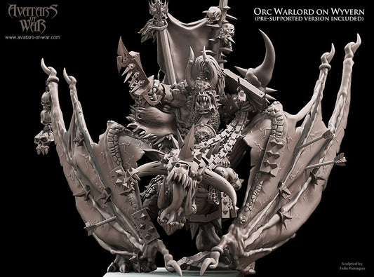 Orc Warlord on Wyvern by Avatars of War