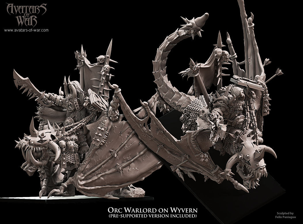 Orc Warlord on Wyvern by Avatars of War