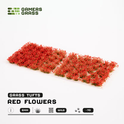 Red Flowers 6mm - Wild Tufts By Gamers Grass