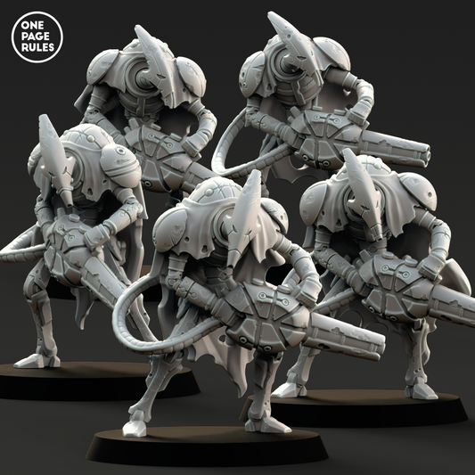 Warriors (Gauss Rifle) - Robot Legions (5 Models)