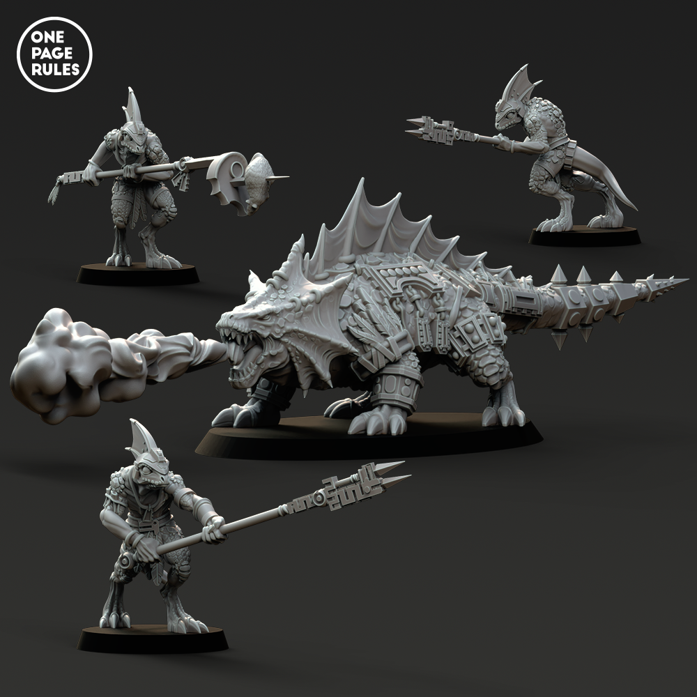 Dragon Lizard - Saurians (1+3 Models)